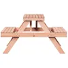 CLORIS Picknicktisch 105x134x75 cm Massivholz Douglasie Produktbild-Vorschau 5