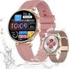 Two smartwatches are displayed against a white background with water splash effects.