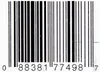 A barcode with numbers below it. Produktbild-Vorschau