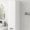 A modern bathroom vanity with a mirror and a tall cabinet. Náhled obrázku produktu