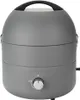 A gray portable gas grill with a black handle and a silver knob with red indicator. Produktbild-Vorschau