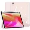 A pink tablet case with a tablet inside, displayed at an angle. Produktbild-Vorschau