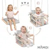 MAMOI Detská hojdačka 3 v 1 s bezpečnostným pásom, výškovo Náhľad obrázku produktu 5
