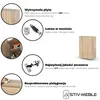 STIV Möbel | Szafka łazienkowa wisząca 60 cm Dąb Sonoma Podgląd zdjęcia produktu 4