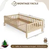 Crazy Pine Lit d'enfant 120x200 cm - Lit de sol Montessori Voir les images du produit 2