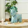 HOMCOM Schaukelpferd Plüsch Schaukeltier Babyschaukel Produktbild-Vorschau 2