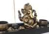 Zen - Garten mit Ganesha Figur Teelichter Stein mit Produktbild-Vorschau 1