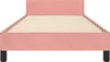 Cloris Designermöbel Bettgestell mit Kopfteil Rosa 80x200 Produktbild-Vorschau 4