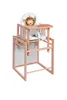 Kinderhochstuhl Holz 2in1 – Baby Hochstuhl mit Tisch – Produktbild-Vorschau 3