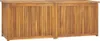 A wooden storage box with a slatted front and lid. Podgląd zdjęcia produktu