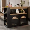 Ausziehbarer Bartisch 138-193x39x105cm – drehbarer Esstisch Produktbild-Vorschau 7