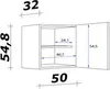 Hängeschrank Küche - 50 cm breit - Weiß – Nawa Produktbild-Vorschau 5