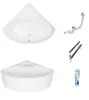 ECOLAM Baignoire d'angle BALA 130 x 130 cm + tablier, Voir les images du produit 6