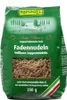 A bag of Rapunzel Faden Suppennudeln Vollkorn pasta. Produktbild-Vorschau