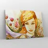 Bild auf Leinwand - Leinwandbild - Frau Sommer Blume - Produktbild-Vorschau 4