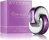 A product shot of Bvlgari Omnia Amethyste Eau de Toilette for women, showing both the perfume bottle and its packaging. Podgląd zdjęcia produktu