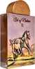 A bottle of Lattafa Pride Art of Nature II Eau de Parfum with a desert-themed label featuring a horse. Produktbild-Vorschau