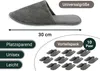 Frottierslipper in grau, 10er Set, Universalgröße Produktbild-Vorschau 4
