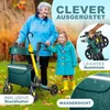 KESSER® Rollator Aluminium faltbar, höhenverstellbar & bis Produktbild-Vorschau 3