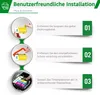 Instructions for installing printer cartridges. Produktbild-Vorschau