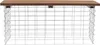 Gabionenbank Gabionen Sitzbank WPC 100x30x43cm Gartenbank Produktbild-Vorschau 2