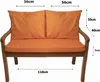 Gartenkissen Set orange – 110x60 + 2x50x56 cm – Für Produktbild-Vorschau 3