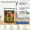 2er Set Overnight Oats Glasbecher mit Deckel & Löffel, Produktbild-Vorschau 3