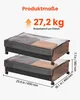 Vevor Torba Do Przechowywania Pod Łóżkiem 2 Szt Rolowana Podgląd zdjęcia produktu 3