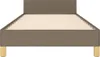 vidaXL Bettgestell mit Kopfteil ohne Matratze Taupe 90x200 Produktbild-Vorschau 4