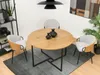 Kulatý jídelní stůl 120 KEON - černý / dub Náhled obrázku produktu 4