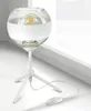 LUXOLAR Led Tischleuchte mit Schalter - Weiß Glas Produktbild-Vorschau 2