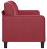 vidaXL 2-Sitzer-Sofa Weinrot 140 cm Kunstleder Produktbild-Vorschau 4