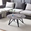 CasaDolce Konferenčný stolík BELIZEA, sivý, 90x90x40 cm, Náhľad obrázku produktu 4