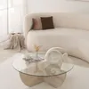 Skye Decor, Lily, Couchtische, Travertin, Glas, 90 x 30 x Produktbild-Vorschau 2
