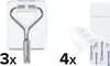 tesa Powerstrips Draht Haken 0.5kg selbstklebend Voir les images du produit 3