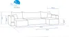 Idohome Ecksofa-Wohnzimmer Sofa mit Schlaffunktion und Produktbild-Vorschau 7
