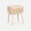 A light wood nightstand with one drawer. Produktbild-Vorschau