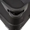 A close-up view of the corner of a black rolling suitcase, focusing on one of its wheels and protective casing. Voir les images du produit