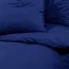 vidaXL Bettwäsche-Set Marineblau 140x200 cm Leichte Produktbild-Vorschau 7