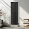 Owalny grzejnik rurowy - 1600 mm x 480 mm - Czarny Podgląd zdjęcia produktu 4