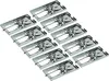 A set of ten metal mouse traps arranged in a grid pattern on a white background. Produktbild-Vorschau