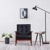 vidaXL Sessel Schwarz Kunstleder Produktbild-Vorschau 3