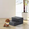 Thuisxl Paw Paws Lit pour chien et marchepied 2-en-1 noir Voir les images du produit 2