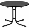 Beautissu Bistrotisch Bistroni WP Ø80xH70cm Schwarz Produktbild-Vorschau 1
