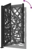 vidaXL Cancello da giardino nero 100x150 cm in acciaio Anteprima dell’immagine prodotto 5
