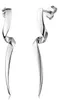 Spiralen Ohrringe Damen 925 Sterling Silber Ohrstecker lang Produktbild-Vorschau 1