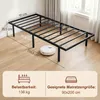 HOMCOM Bettgestell 90x200cm Metallbett 35,5cm Hohe Produktbild-Vorschau 3