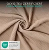 Dekorační souprava z bavlněného mušelínu | 125x350cm hnědá Náhled obrázku produktu 9