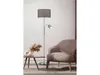 A floor lamp with an adjustable reading light is positioned next to a chair and a small table with a vase of dried flowers. Anteprima dell’immagine prodotto