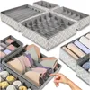 Sada organizérů do zásuvek, 4 kusy, organizéry na prádlo, Náhled obrázku produktu 2